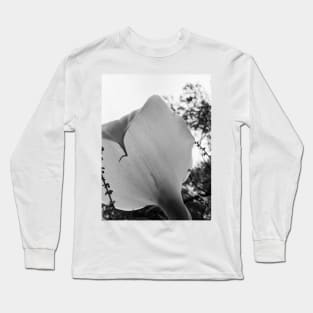 Calla Lily black and white Long Sleeve T-Shirt